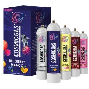  Cosmic Gas - Cream Charger - 1100 Gram Per 2.2 Litre Tank - 2 Packets 