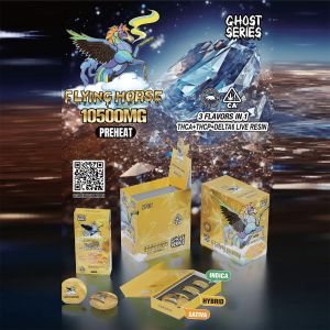 Flying Horse Ghost Serie Live Resin  Delta 6 + Thc-A + Thc-P - 10500mg - 3in1 Pod + Battery Kit 