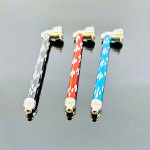 Metal Handpipe 6 Inch - 5 Counts Per Pack - Assorted Colors - HPIM28