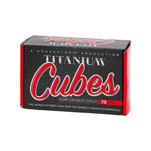 Titanium Natural Coconut Hookah Coals - 72 Cubes Per Box