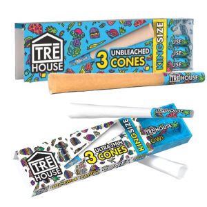 Tre House - Premium Rolling Cones - King Size Slim - 3 Cones Per Pack - 24 Packs Per Box