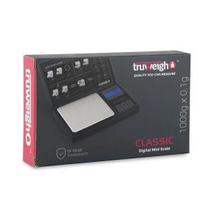 Truweigh - Classic Digital Scale - 1000gx0.1g - Black